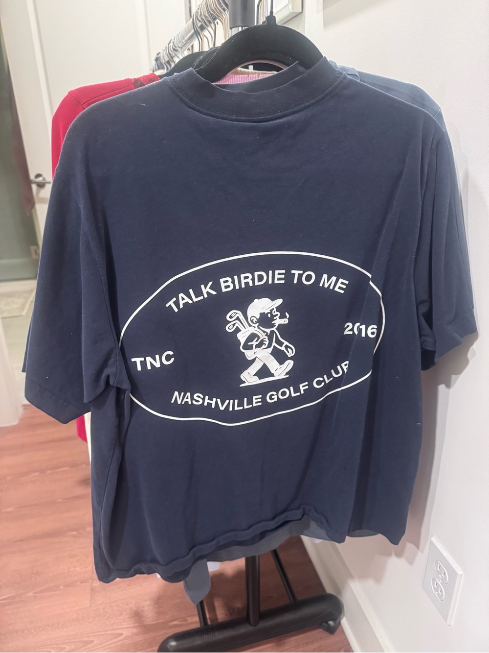 Nashville Golf Club 'Talk Birdie To Me' Navy Graphic Tee